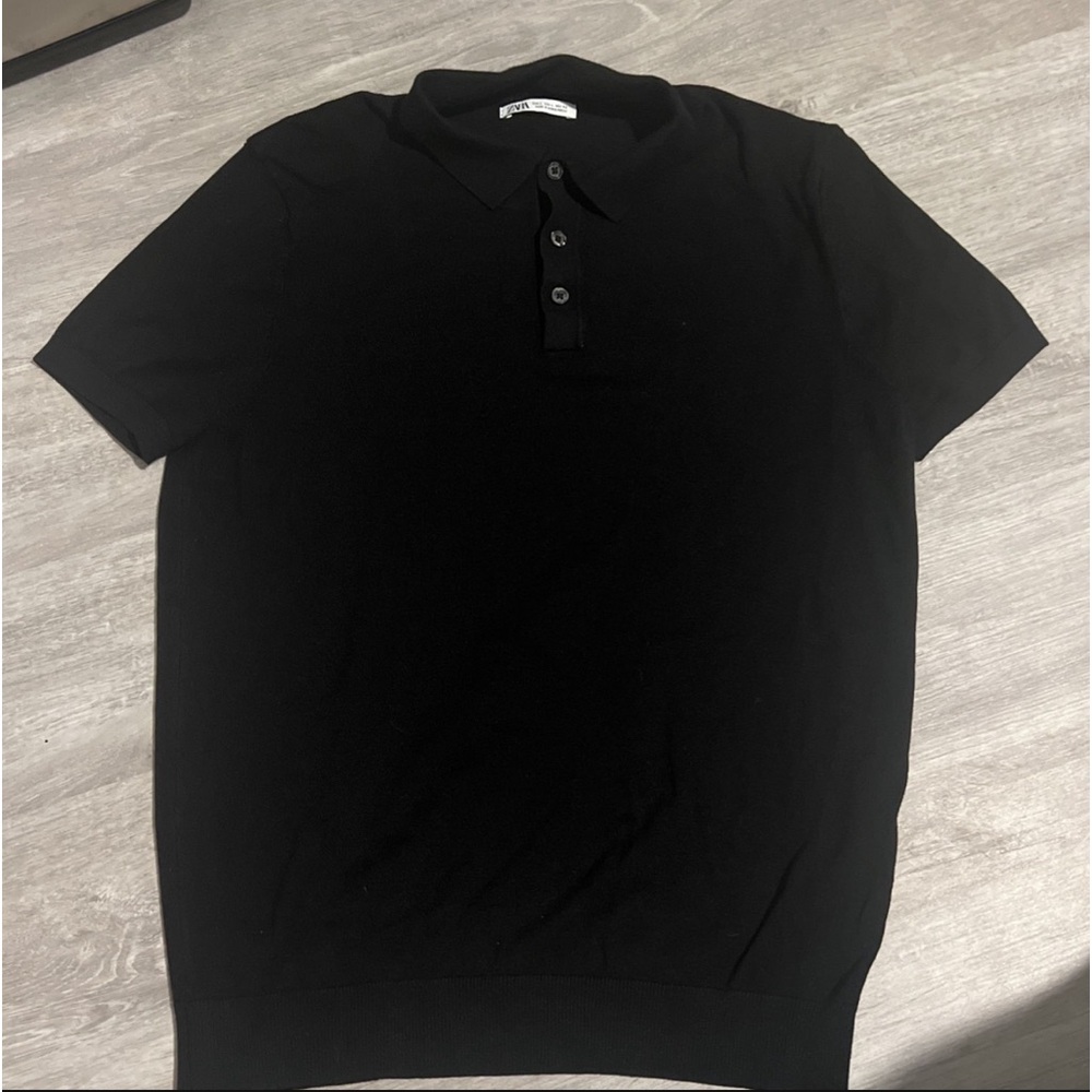 Zara black polo
